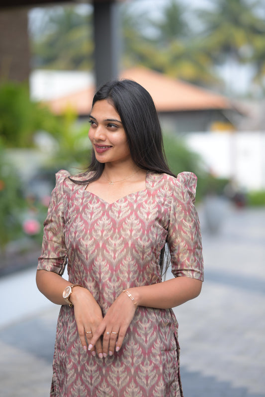 Crushed Tissue Kurta