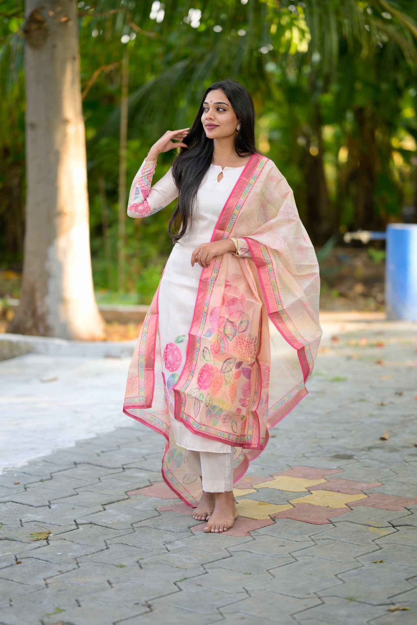 Tissue printed Salwar Suit