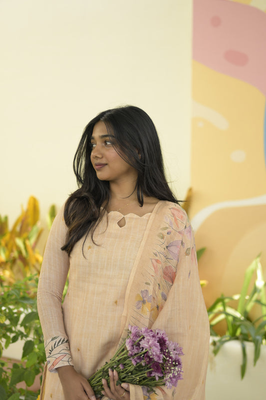 Mustard Linen Salwar
