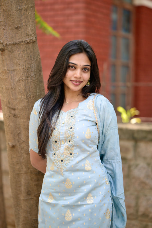 Chanderi Salwar Suit