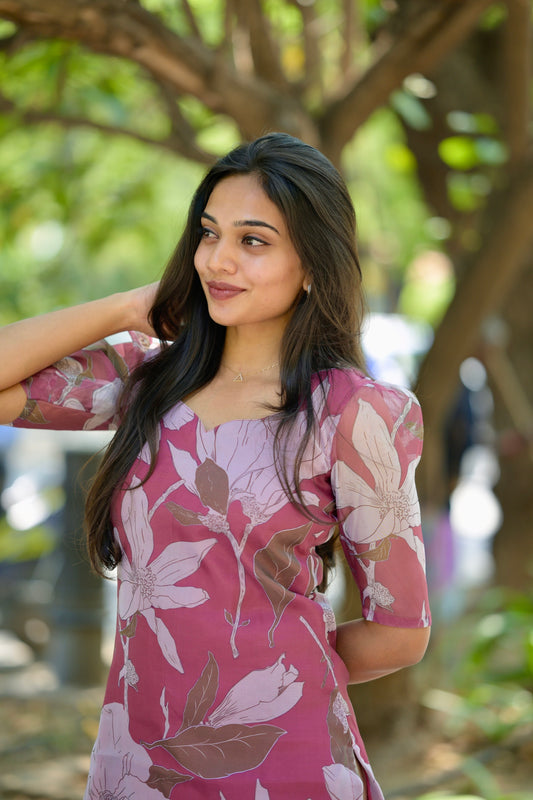 Pink Organza Top
