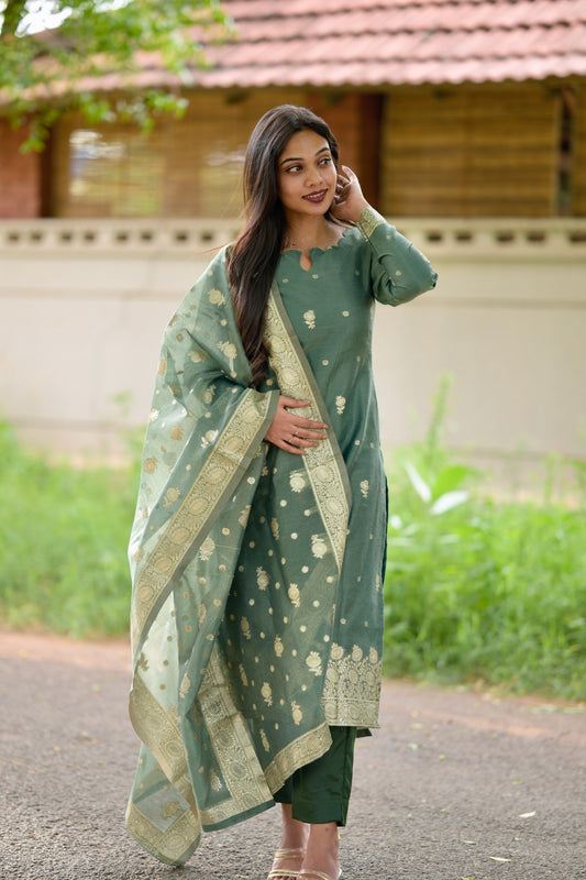 Chanderi Salwar Suit