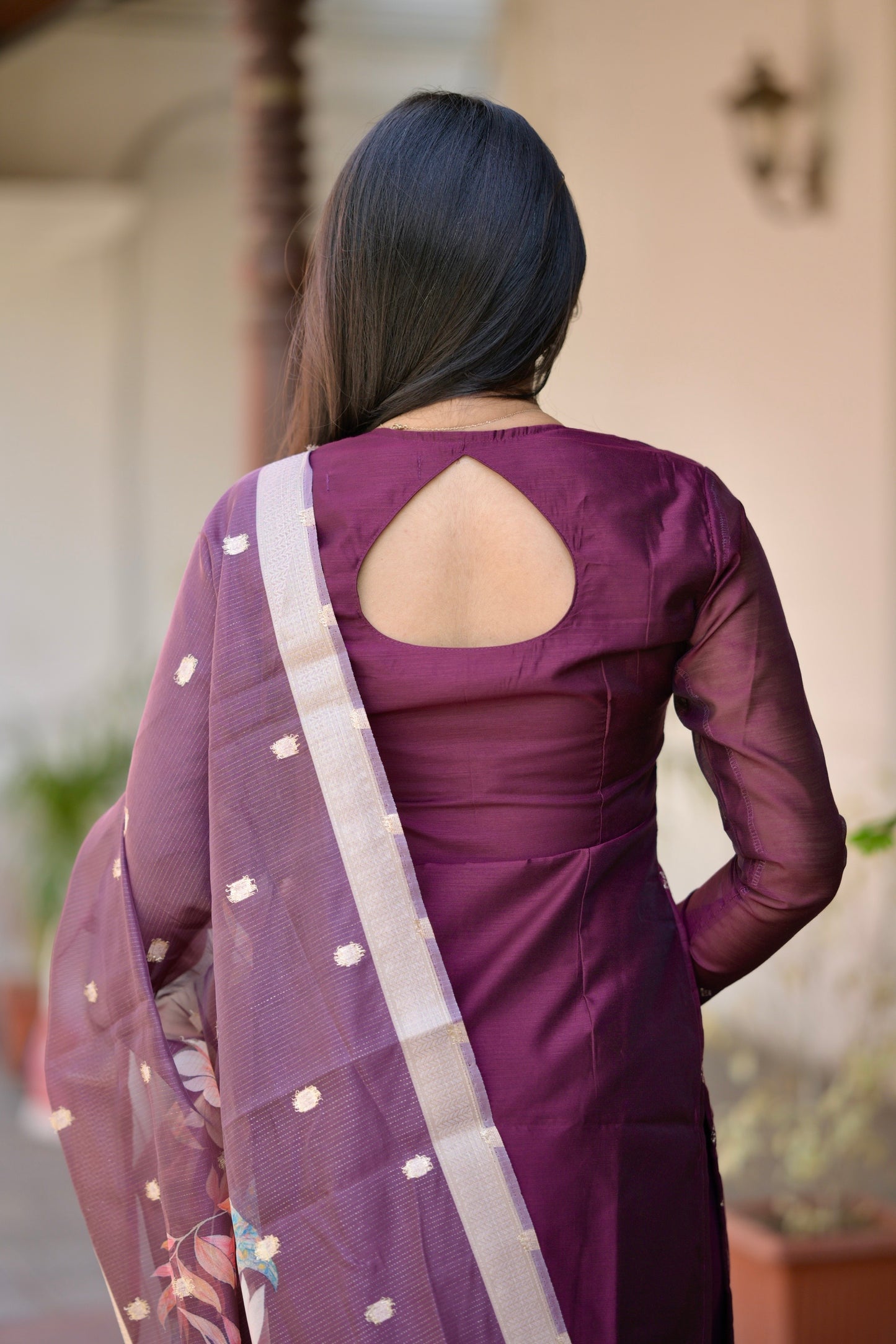 Chanderi Brocade Salwar Suit