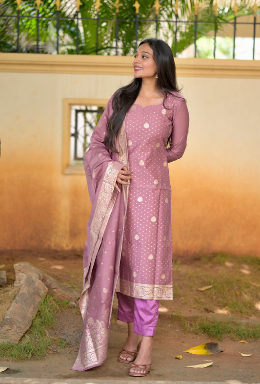 Chanderi Top and Dupatta