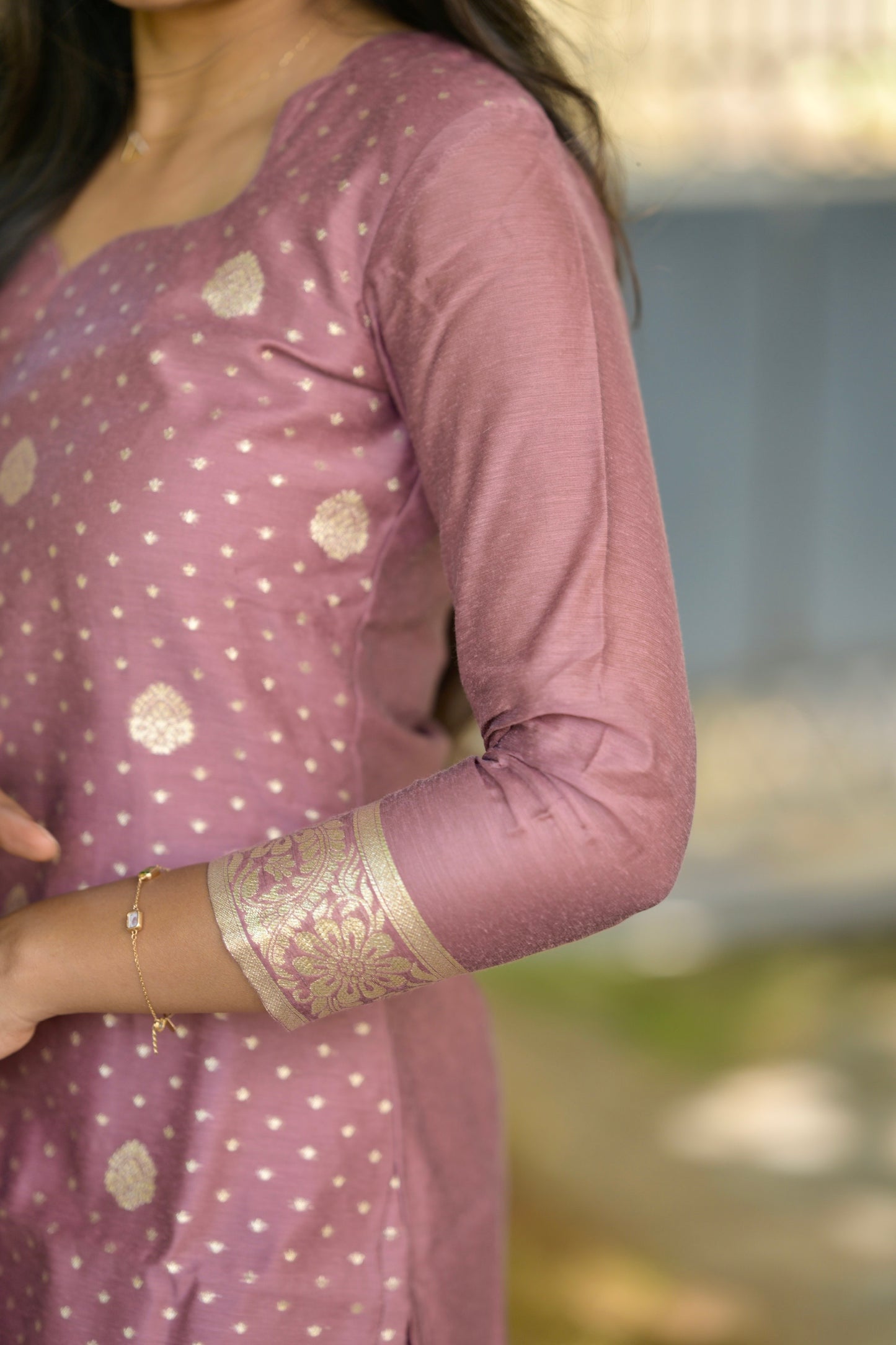 Chanderi Top and Dupatta