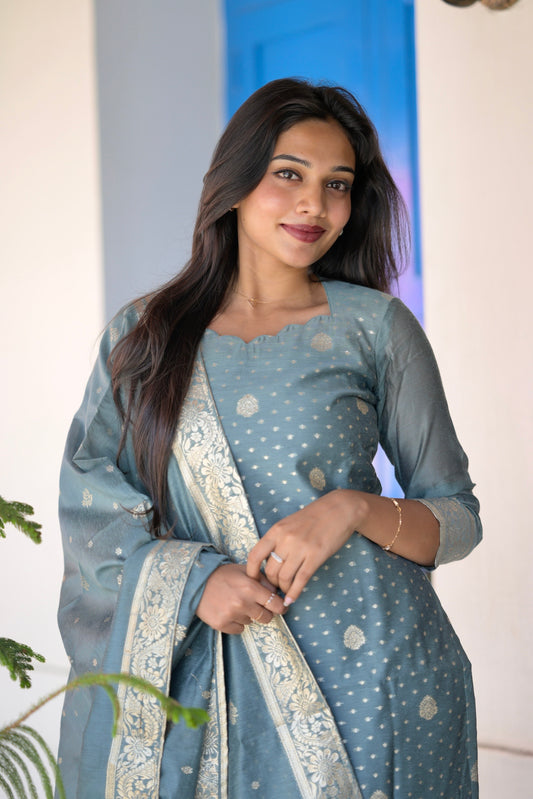 Chanderi Suit Set