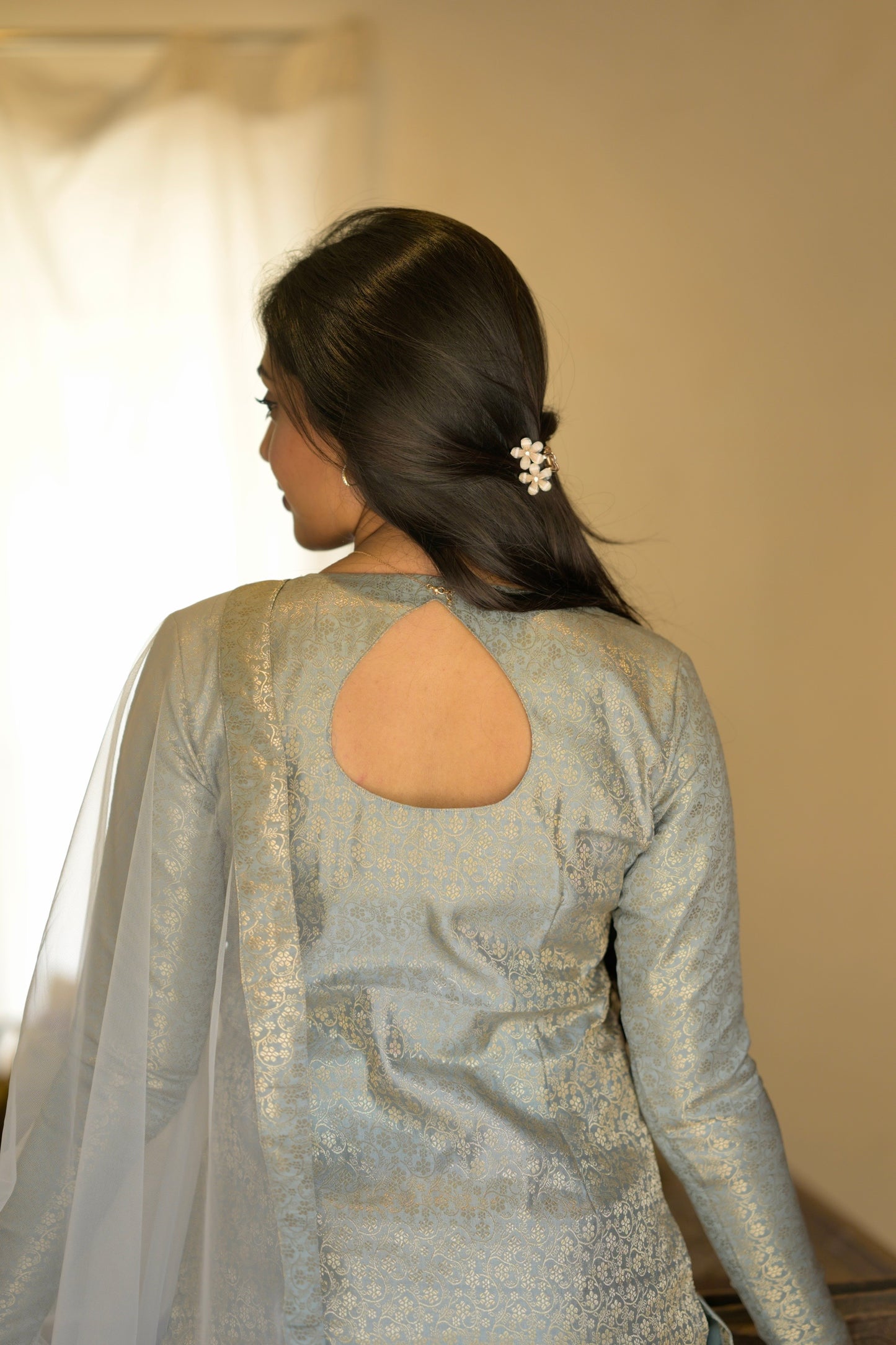 Grey Banaras Suit