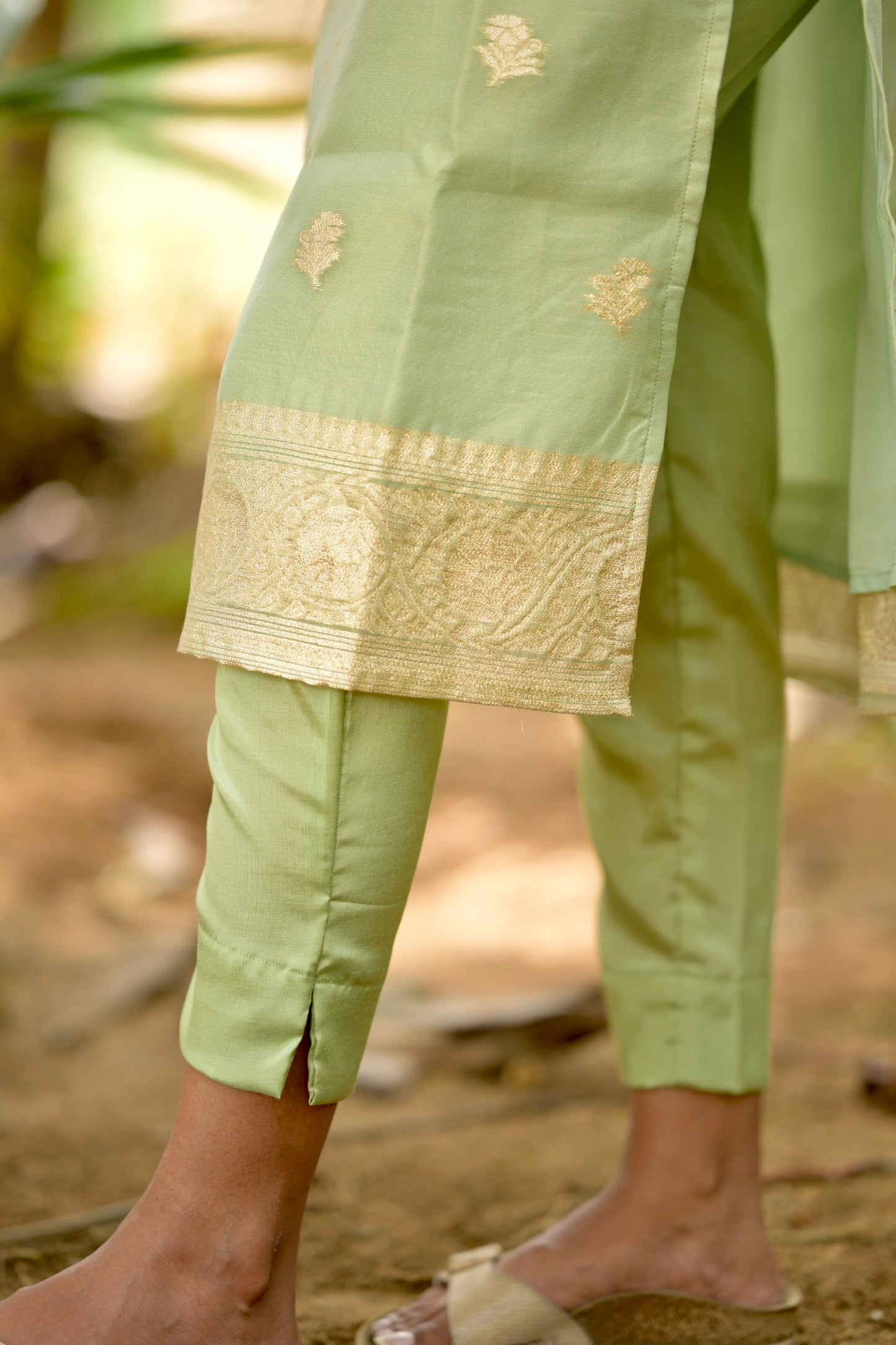 Tissue Brocade Salwar Suit