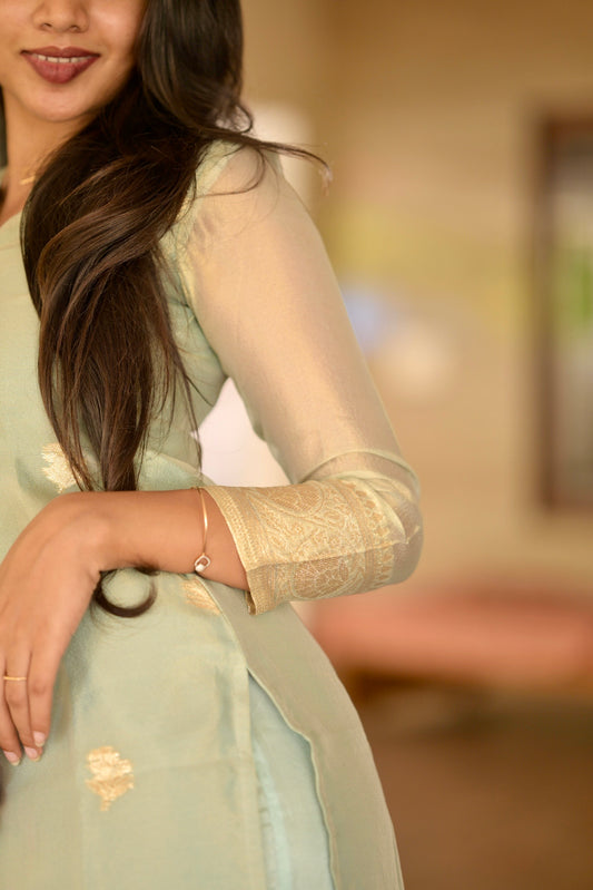 Tissue Brocade Salwar Suit