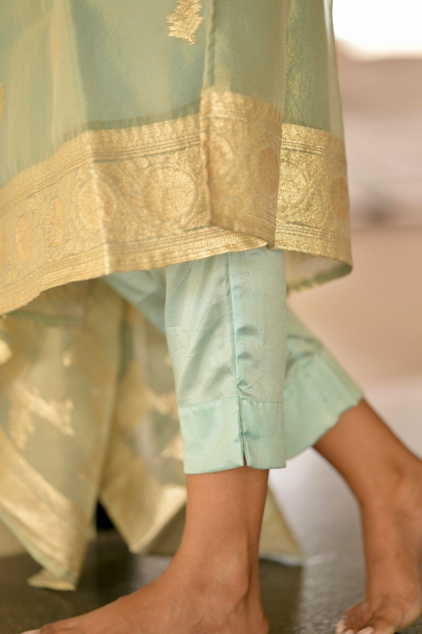 Tissue Brocade Salwar Suit