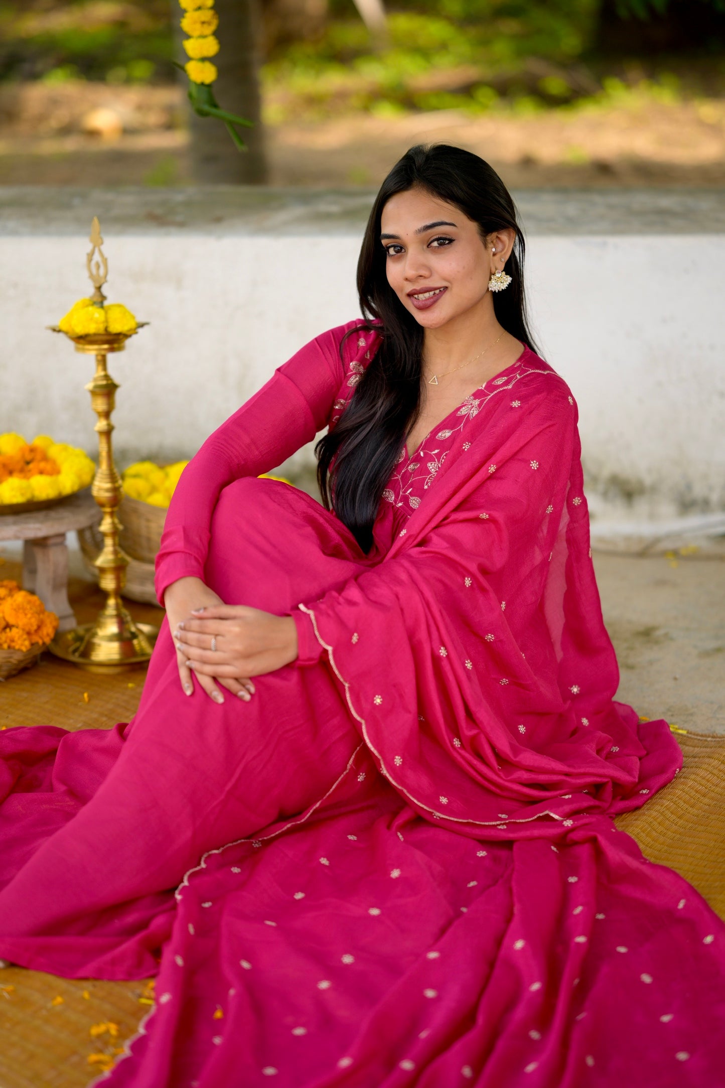 Pink Alia Suit Set