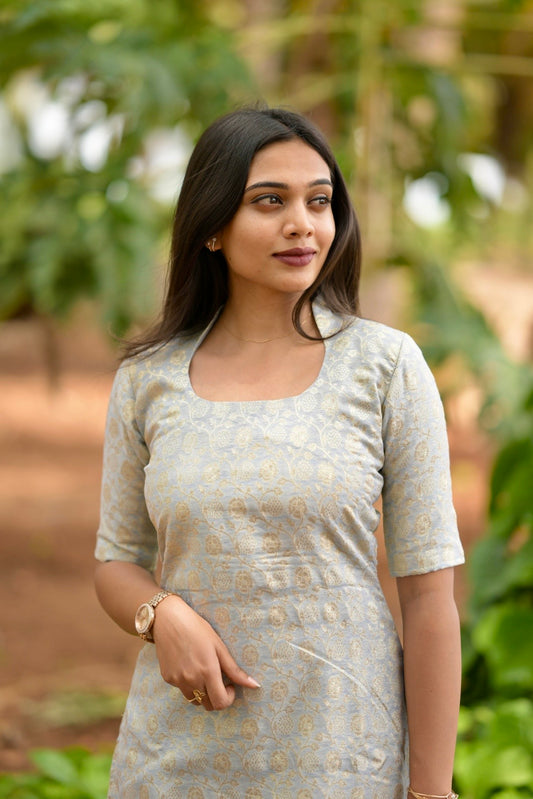Chanderi Banaras Suit