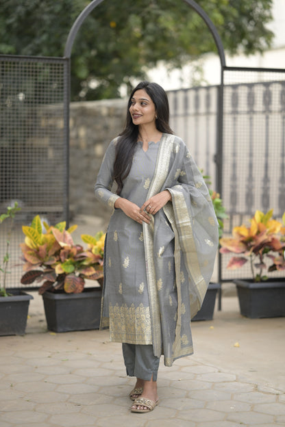 Chanderi Salwar Suit