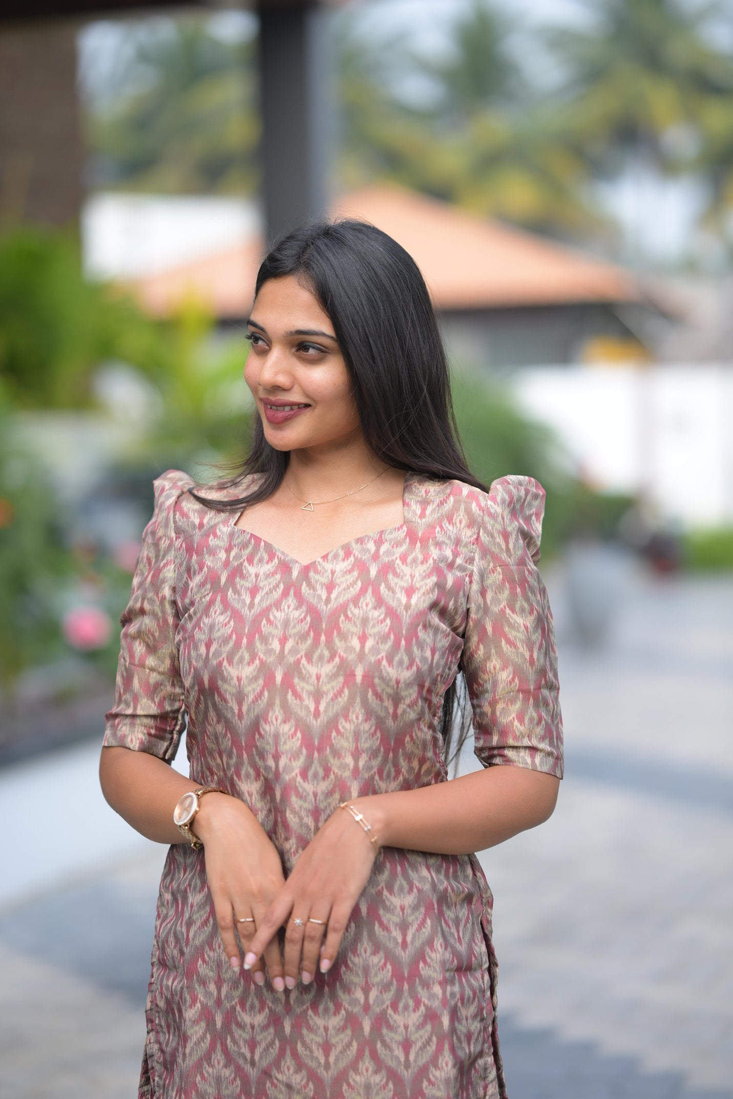Crushed Tissue Kurta