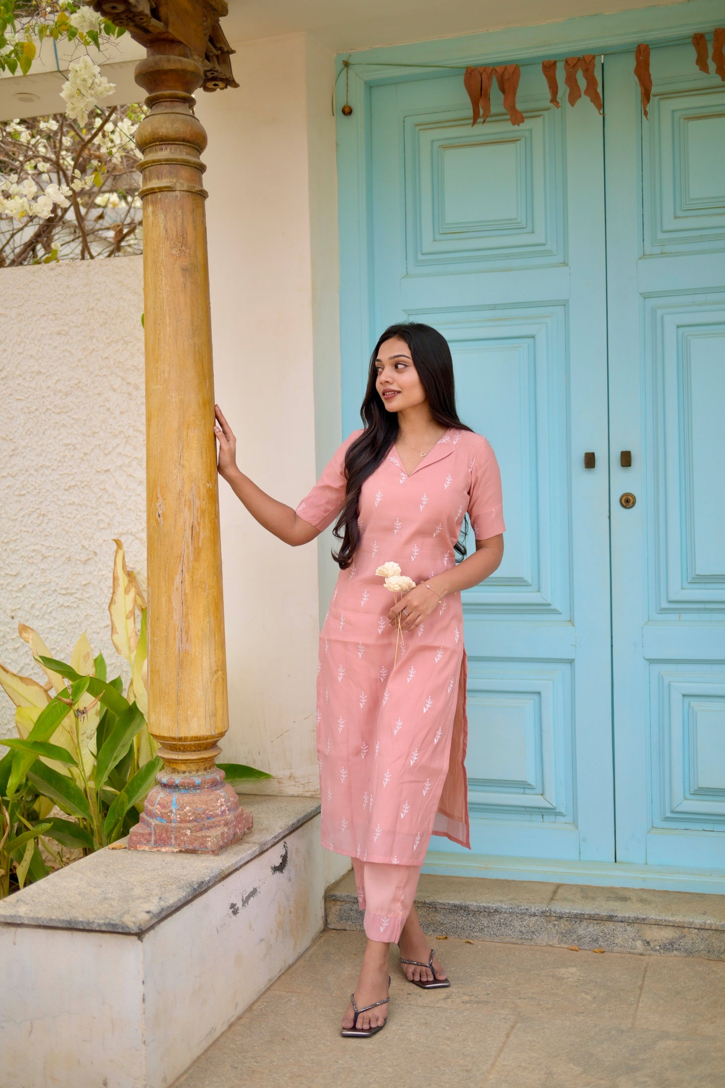 Mul Chanderi Co-ord