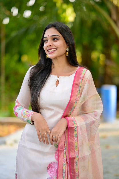Tissue printed Salwar Suit