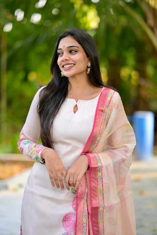 Tissue printed Salwar Suit
