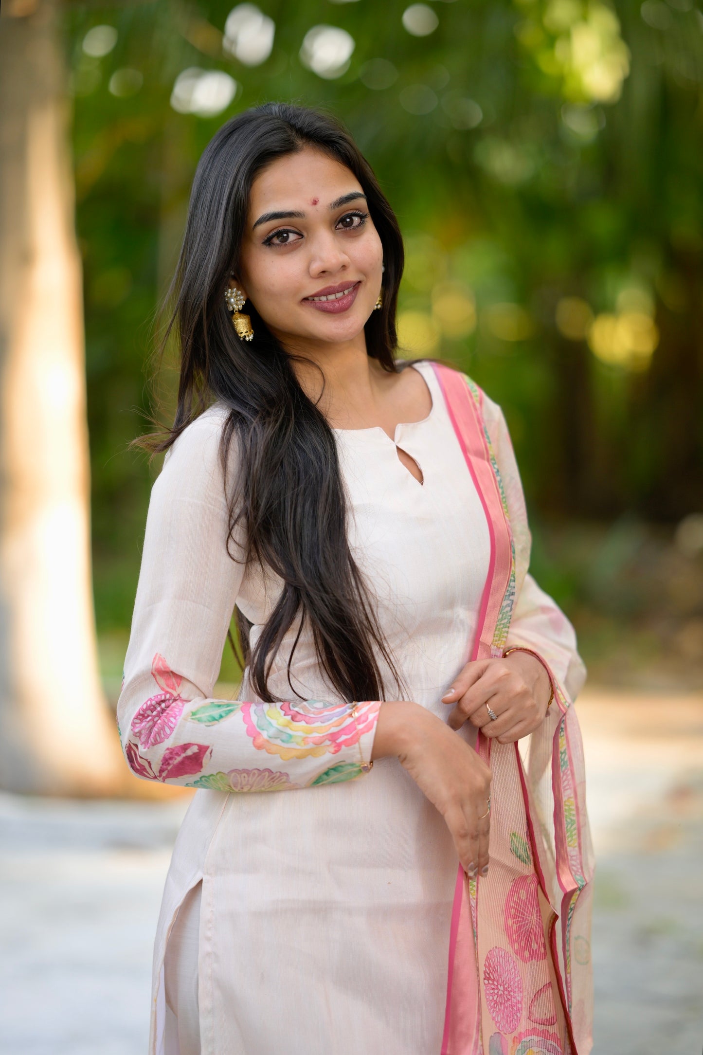 Tissue printed Salwar Suit