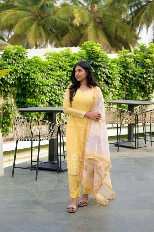 Chanderi Salwar Suit