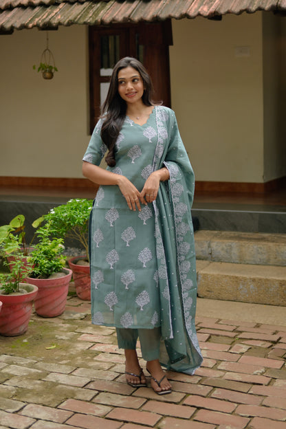 Mul Chanderi Salwar suit