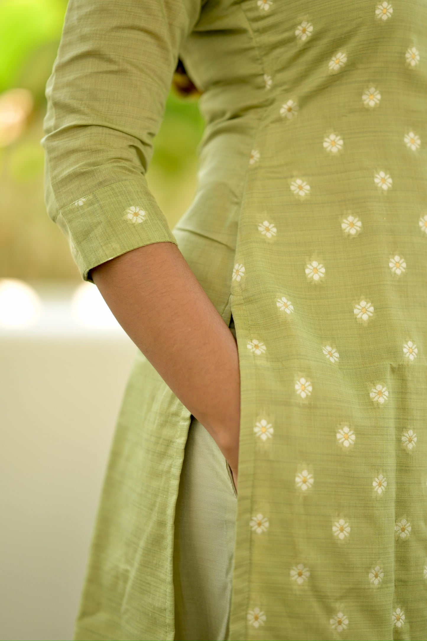Green Cotton Salwar Suit