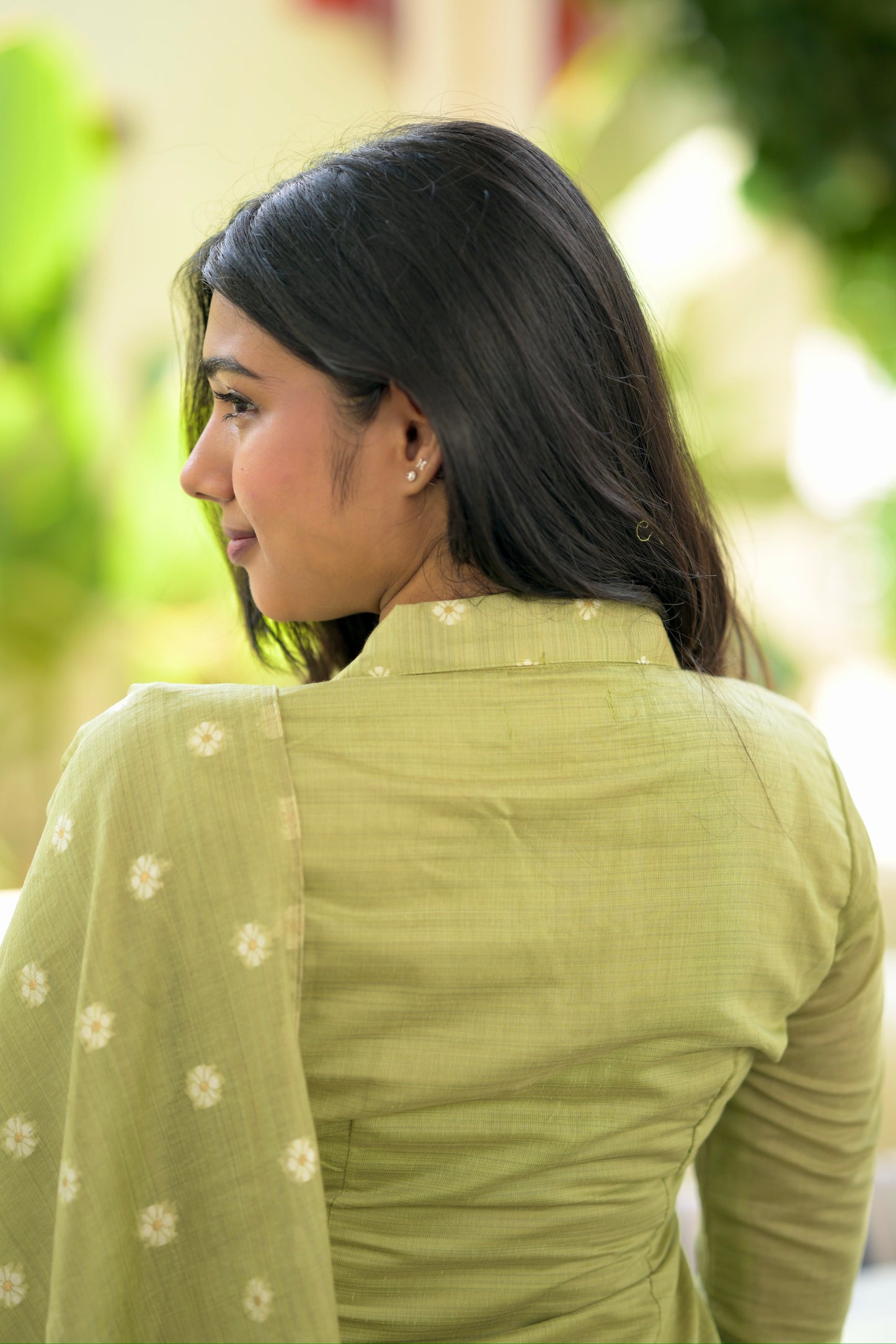 Green Cotton Salwar Suit