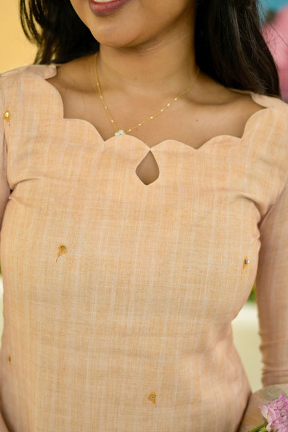 Mustard Linen Salwar