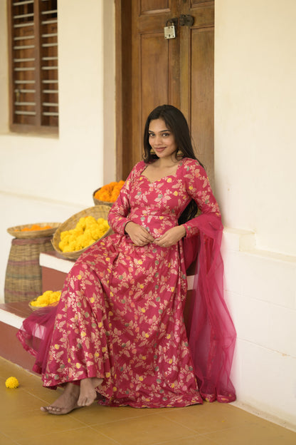 Pink Anarkali