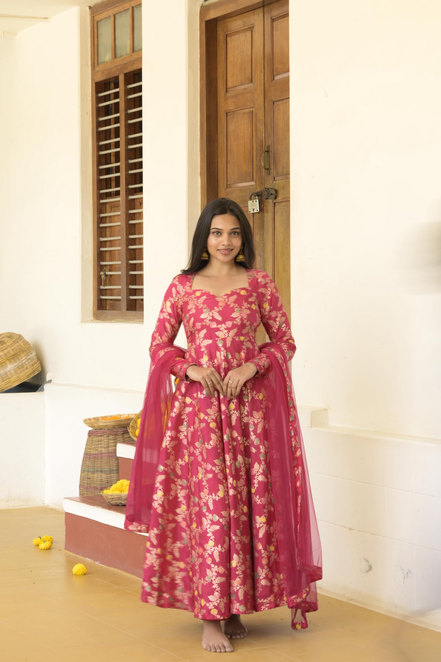 Pink Anarkali