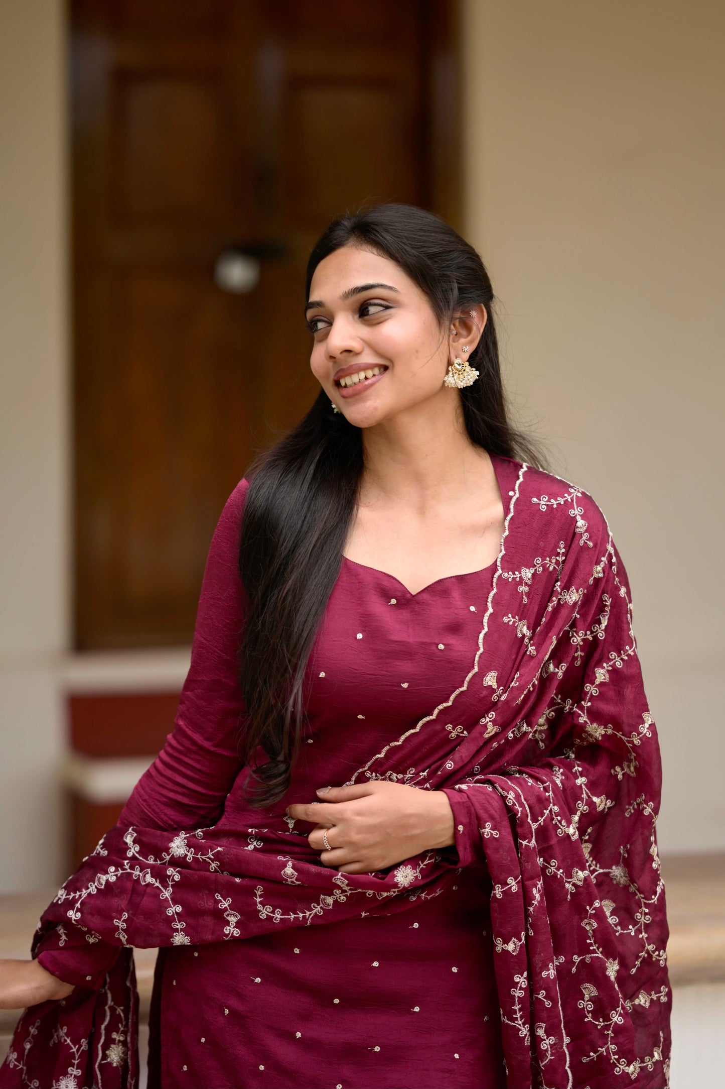 Mulberry Vichithra silk suit