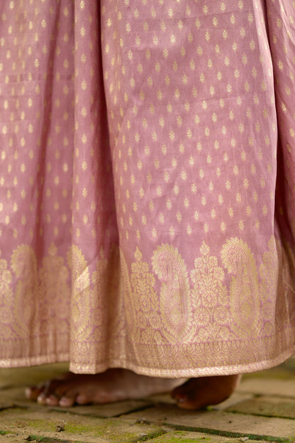 Lilac Tissue brocade suit