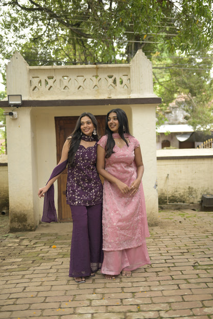 Pink Sharara Suit
