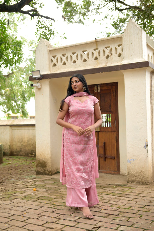 Pink Sharara Suit