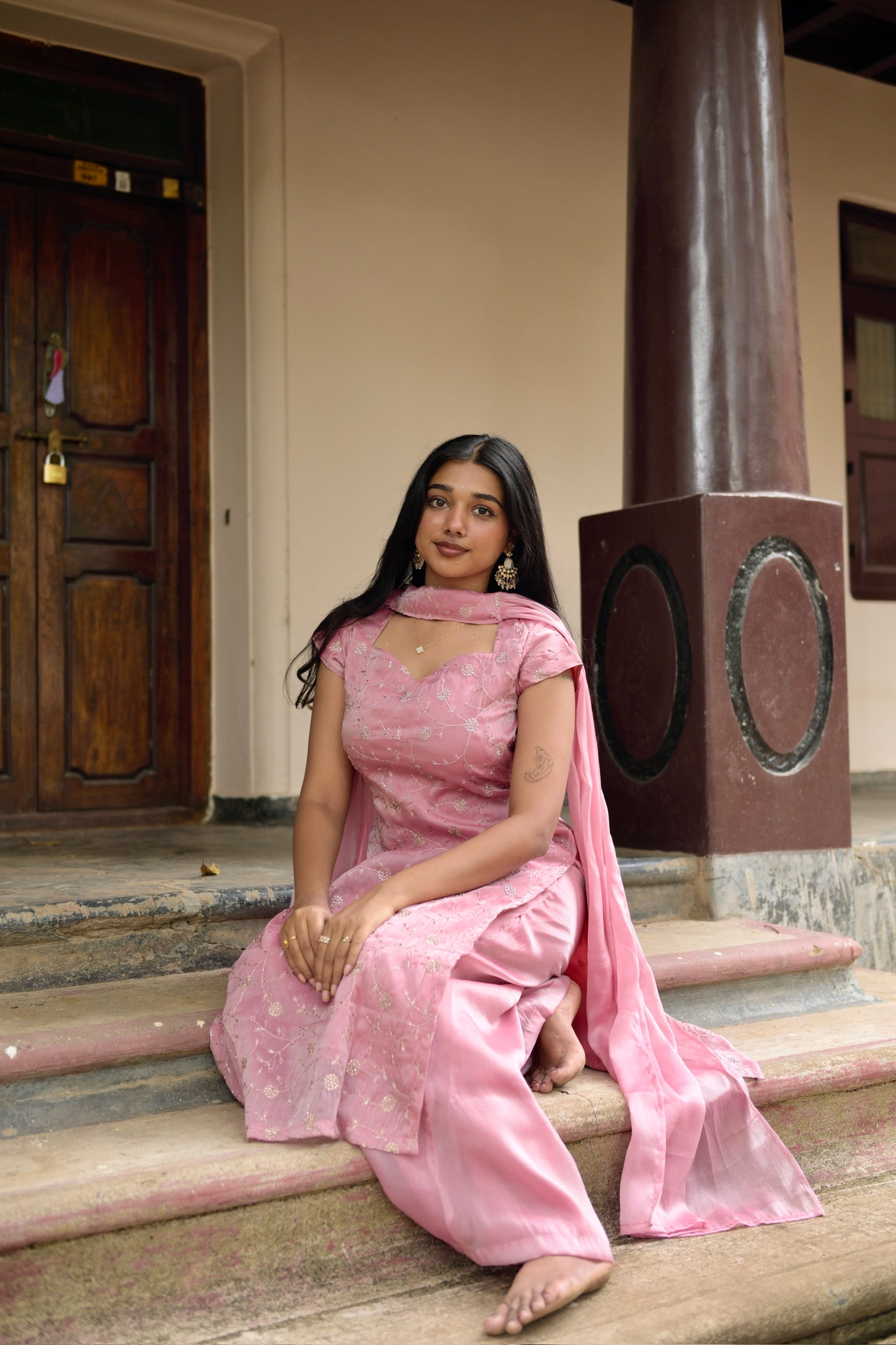 Pink Sharara Suit