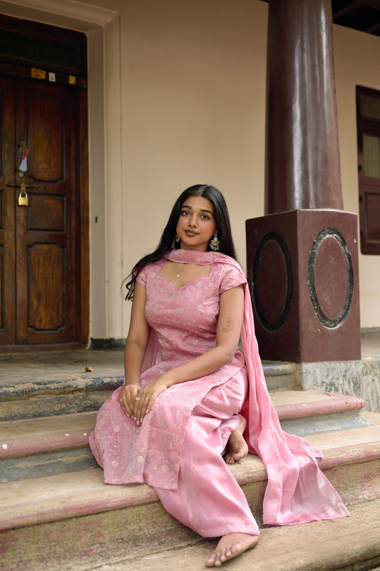 Pink Sharara Suit