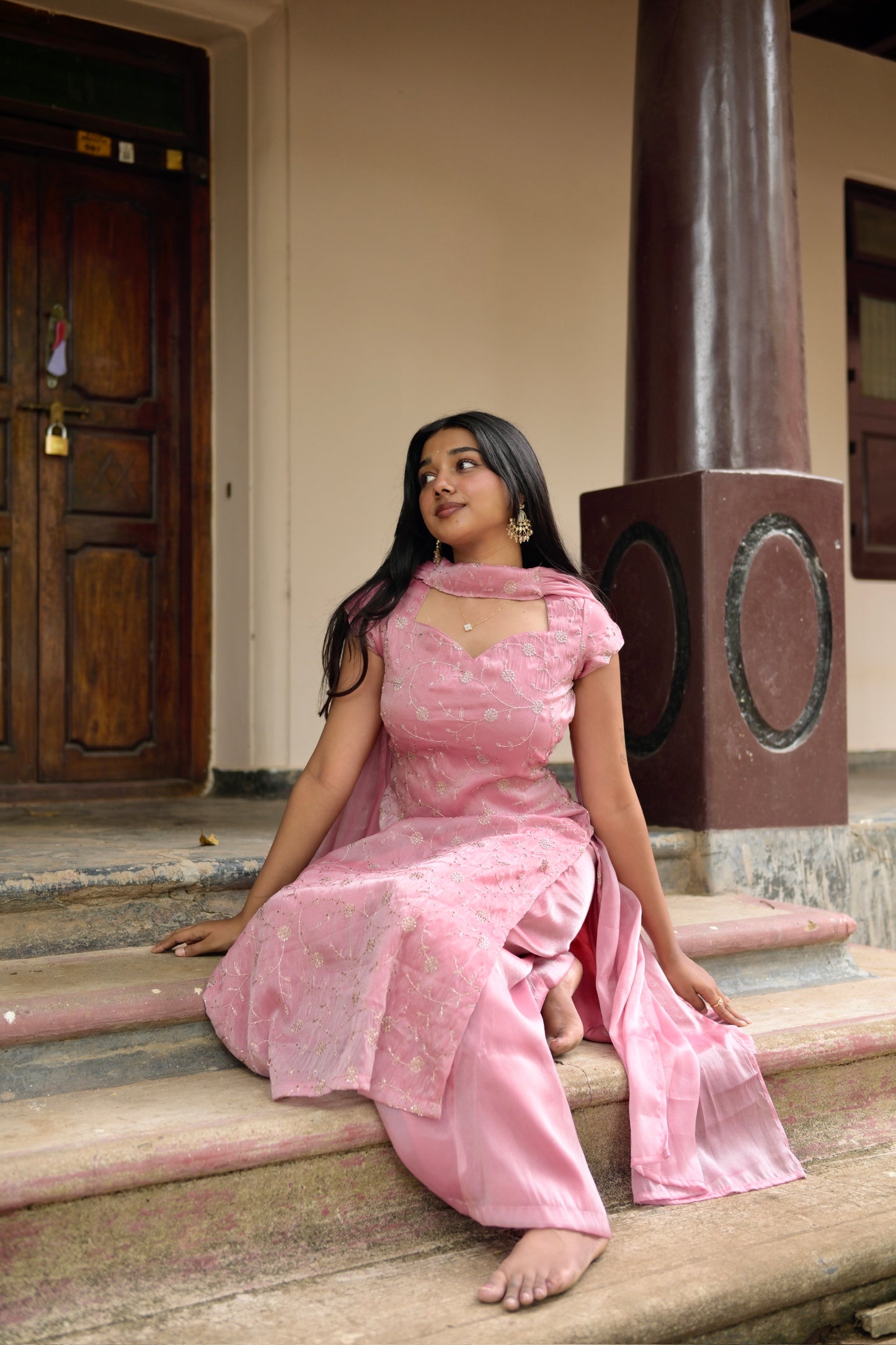 Pink Sharara Suit
