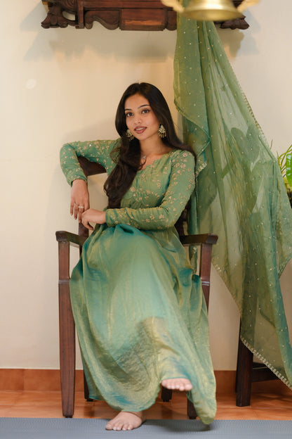 Green Alia cut Suit
