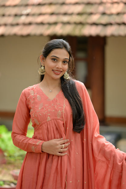 Peach Alia Cut Suit