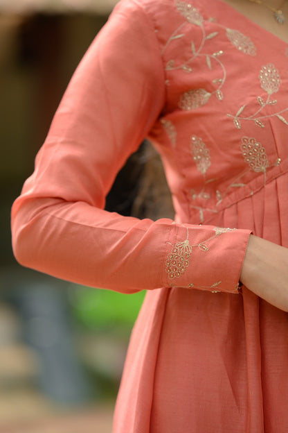 Peach Alia Cut Suit