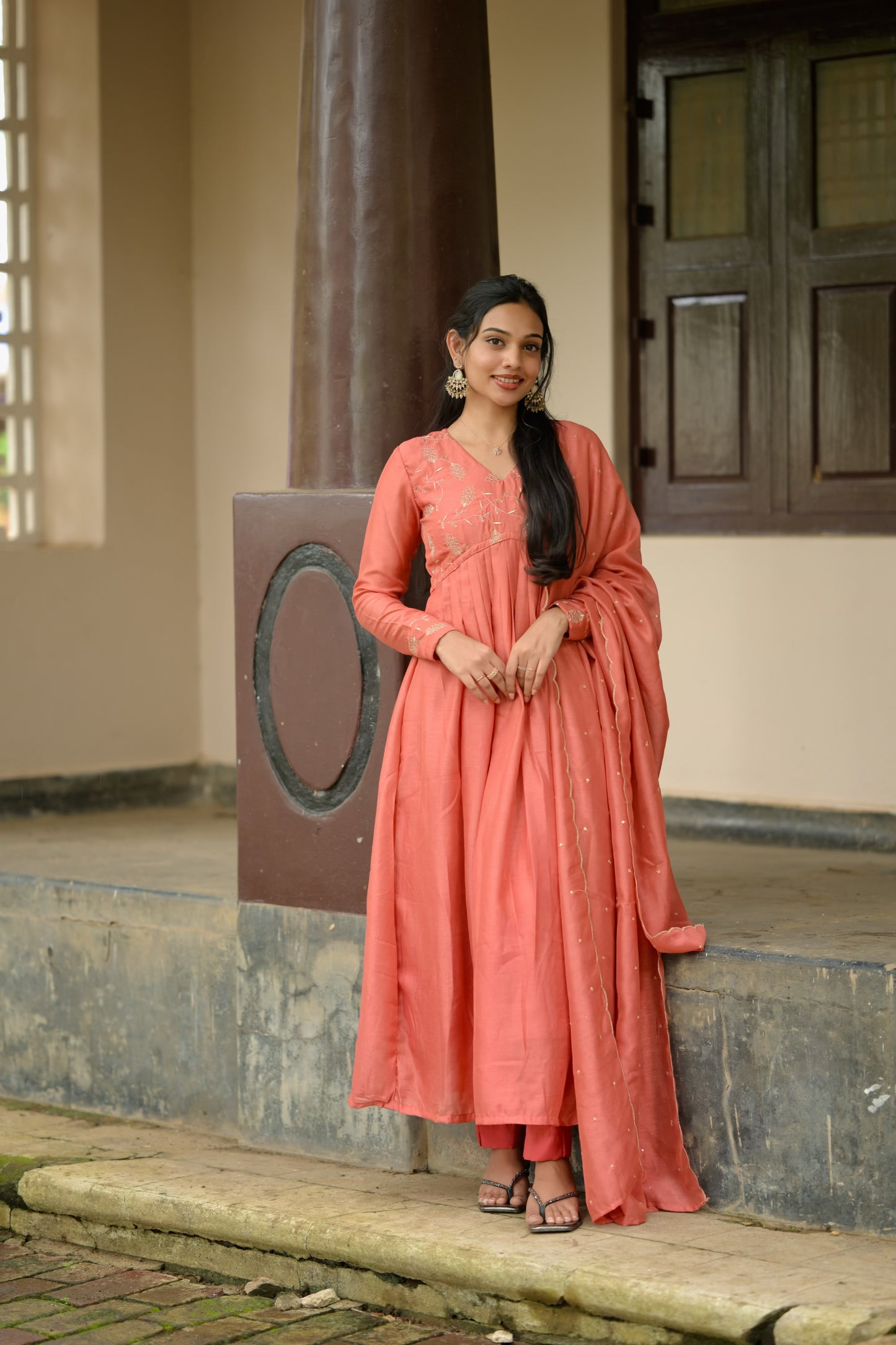 Peach Alia Cut Suit