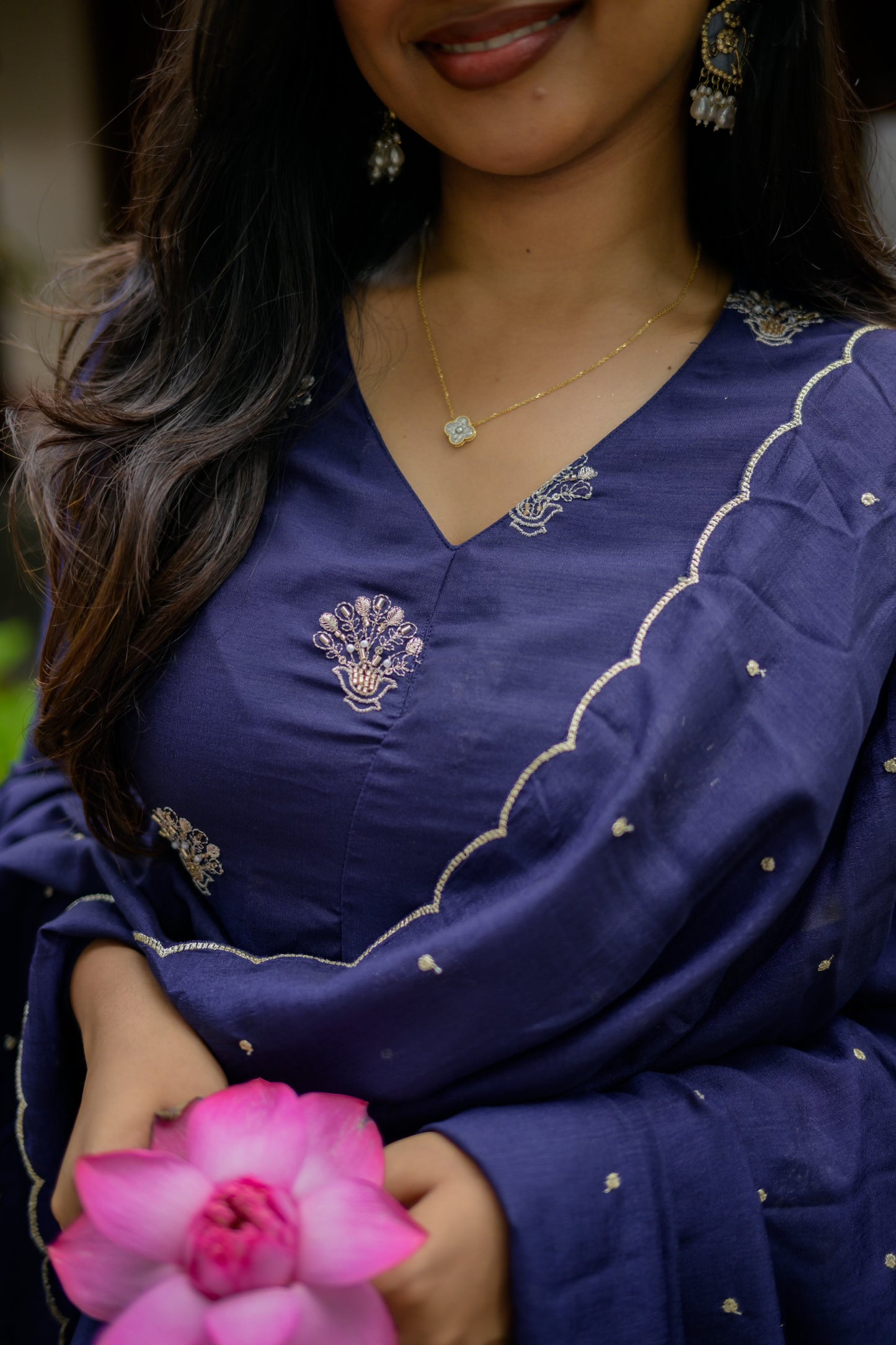Navy blue Aline Suit