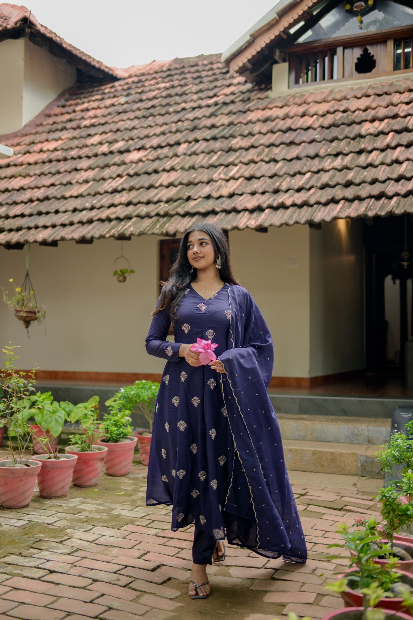 Navy blue Aline Suit