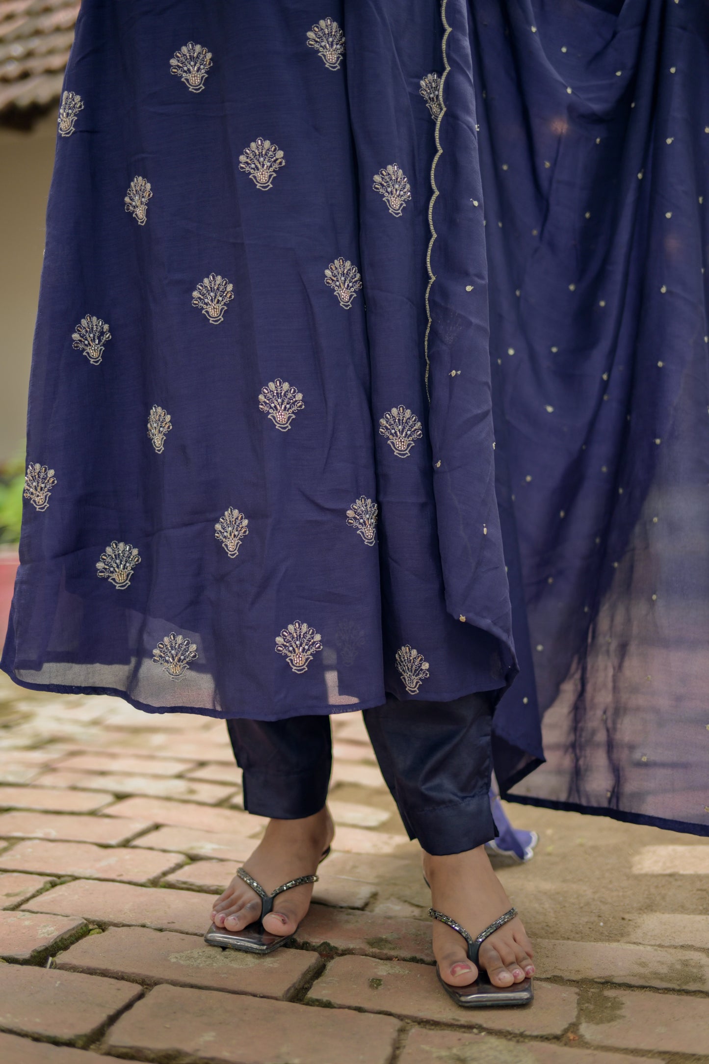 Navy blue Aline Suit