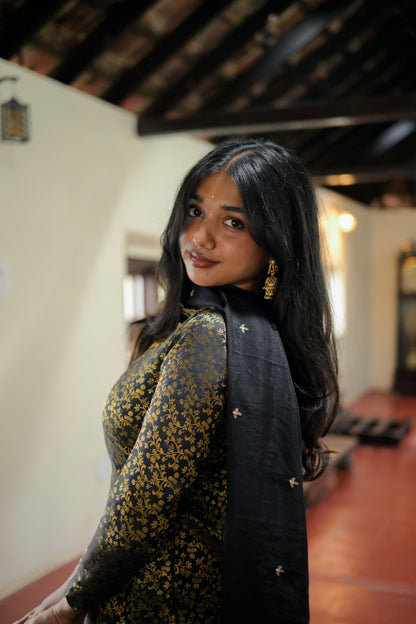 Black Banaras Suit