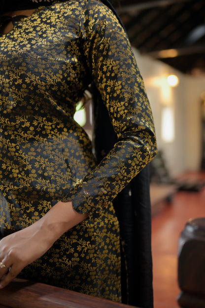 Black Banaras Suit