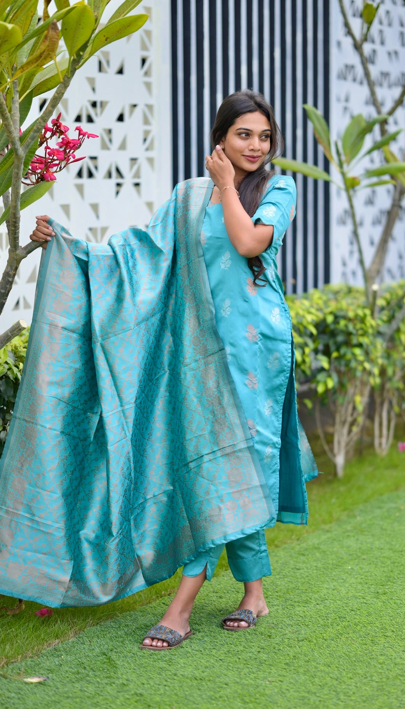 Soft Silk Banaras Suit