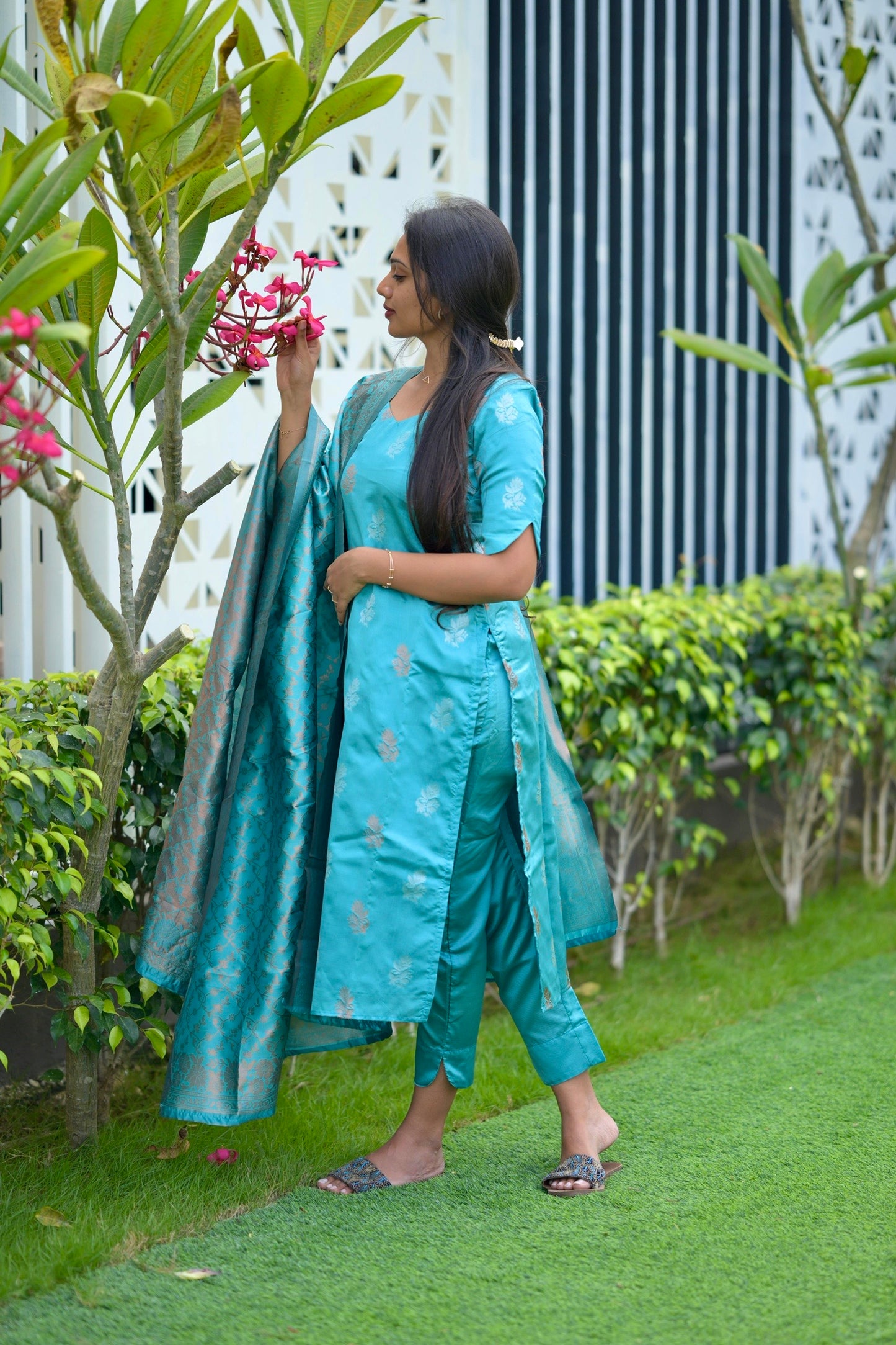 Soft Silk Banaras Suit
