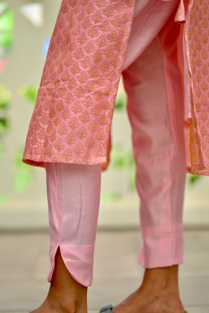 Pink Banaras Suit