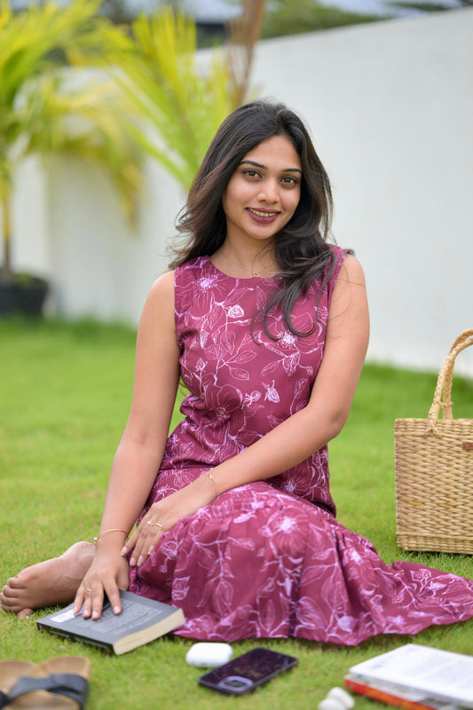 Maroon Modal Dress
