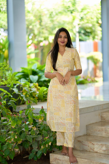 Yellow Modal Coord